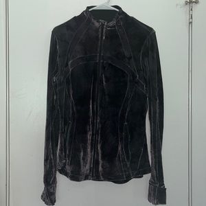 Lululemon align track jacket crushed velvet